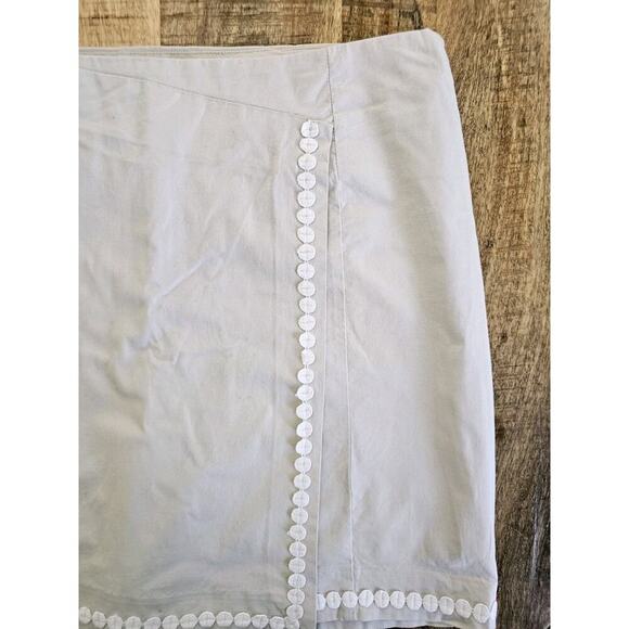 Caribbean Joe Women's Golf Skirt Tennis Skort Sz 10P White Side Slit NWT - Picture 4 of 9